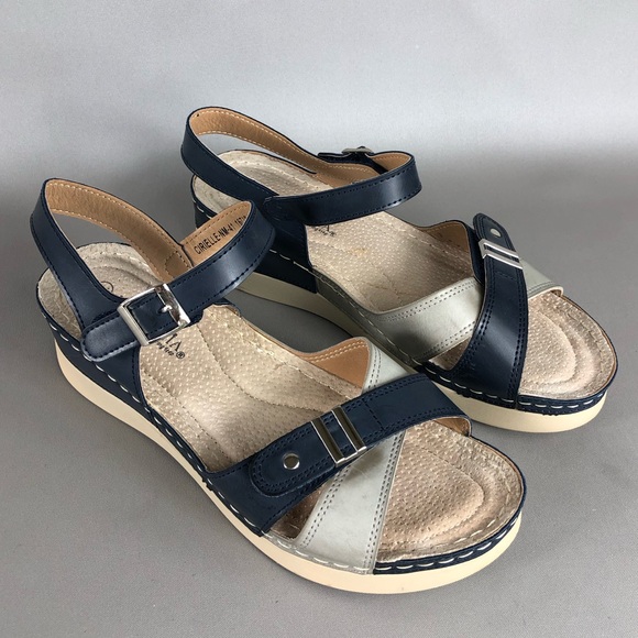 Patrizia By Spring Step Cirielle Women’s Strappy Wedge Sandals Size 10 - Picture 1 of 12